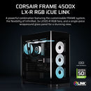FRAME 4500X LX-R RGB LINK Panoramic Glass Mid-Tower PC Case; 3x RGB Fans Inclided; 4x 2.5'' ; 2x 3.5''; Black