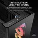 FRAME 4500X LX-R RGB LINK Panoramic Glass Mid-Tower PC Case; 3x RGB Fans Inclided; 4x 2.5'' ; 2x 3.5''; Black