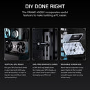 FRAME 4500X LX-R RGB LINK Panoramic Glass Mid-Tower PC Case; 3x RGB Fans Inclided; 4x 2.5'' ; 2x 3.5''; Black
