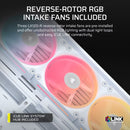 FRAME 4500X LX-R RGB LINK Panoramic Glass Mid-Tower PC Case; 3x RGB Fans Inclided; 4x 2.5'' ; 2x 3.5''; White