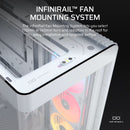 FRAME 4500X LX-R RGB LINK Panoramic Glass Mid-Tower PC Case; 3x RGB Fans Inclided; 4x 2.5'' ; 2x 3.5''; White