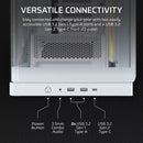 FRAME 4500X LX-R RGB LINK Panoramic Glass Mid-Tower PC Case; 3x RGB Fans Inclided; 4x 2.5'' ; 2x 3.5''; White