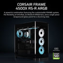 FRAME 4500X RS-R ARGB Panoramic Glass Mid-Tower PC Case;includes 3x RS120-R ARGB Fans ; 4x 2.5'' ; 2x 3.5''  Black