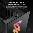 FRAME 4500X RS-R ARGB Panoramic Glass Mid-Tower PC Case;includes 3x RS120-R ARGB Fans ; 4x 2.5'' ; 2x 3.5''  Black