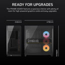 FRAME 4500X RS-R ARGB Panoramic Glass Mid-Tower PC Case;includes 3x RS120-R ARGB Fans ; 4x 2.5'' ; 2x 3.5''  Black