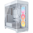 FRAME 4500X RS-R ARGB Panoramic Glass Mid-Tower PC Case;includes 3x RS120-R ARGB Fans ; 4x 2.5'' ; 2x 3.5'' ; White