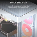 FRAME 4500X RS-R ARGB Panoramic Glass Mid-Tower PC Case;includes 3x RS120-R ARGB Fans ; 4x 2.5'' ; 2x 3.5'' ; White