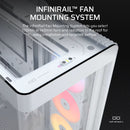 FRAME 4500X RS-R ARGB Panoramic Glass Mid-Tower PC Case;includes 3x RS120-R ARGB Fans ; 4x 2.5'' ; 2x 3.5'' ; White