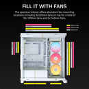 FRAME 4500X RS-R ARGB Panoramic Glass Mid-Tower PC Case;includes 3x RS120-R ARGB Fans ; 4x 2.5'' ; 2x 3.5'' ; White