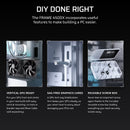 FRAME 4500X RS-R ARGB Panoramic Glass Mid-Tower PC Case;includes 3x RS120-R ARGB Fans ; 4x 2.5'' ; 2x 3.5'' ; White