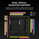 FRAME 5000D RS ARGB Mid-Tower PC Case; 4x RS140 ARGB Fans; 2x 2.5'' ; 1x 3.5'' ; Black.