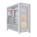 FRAME 5000D ARGB RS Mid-Tower PC Case; 4x 4x RS140 ARGB Fans; 2x 2.5'' ; 1x 3.5'' ; White.