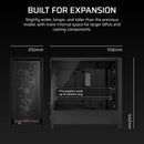 FRAME 5000D RS Mid-Tower PC Case; 4x RS 140 PWM Fans; 2x 2.5'' ; 1x 3.5''; Black.
