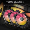 CORSAIR iCUE LINK TITAN 420 RX RGB Liquid CPU Cooler – RX140 RGB Fans – Fits Intel® LGA 1851/1700; AMD® AM5/AM4