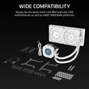 ''NAUTILUS 240 RS LCD Liquid CPU Cooler – 2.1'''' IPS LCD Screen – RS120 Fans – 240 mm Radiator – LGA 1851/1700;
AMD® AM5/AM4 -