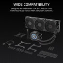 ''NAUTILUS 360 RS LCD Liquid CPU Cooler – 2.1'''' IPS LCD Screen – RS120 Fans – 360 mm Radiator – LGA 1851/1700;
AMD® AM5/AM4 -