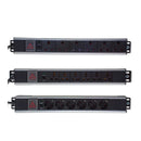Rct Pdu 6-Way 16Amp 1.5U Alluminum Power Rail Sa 3-Pin 220-250V 50-60Hz Maxout 4000W Cert: Ce Rohs Ul Vde Tuv