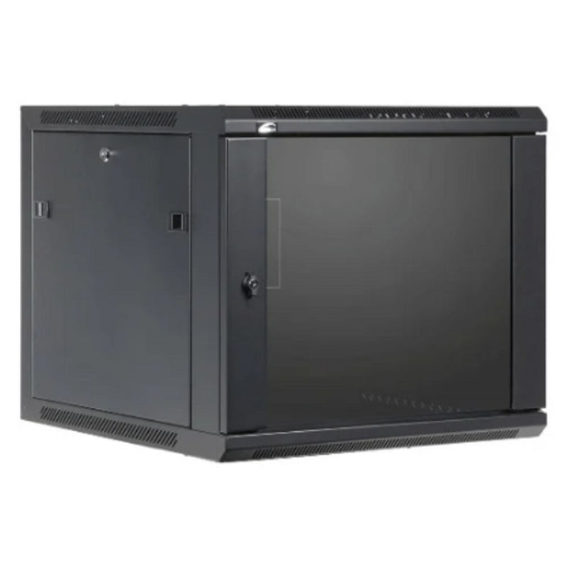 Rct Cabinet Wallmount Pc 12U - 600Wx450D - Glass Door - 50Kg Load Capacity
