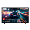 Toshiba 55 Inch Z670Mn Qled With Hdr & Dolby Atmos Gaming Smart Tv - Resolution 3840 × 2160 Refresh Rate: 120 Hz(Native) 144 Hz(Vrr) Aspect Ratio: 16:9 Brightness 500 Cd M2 4X Hdmi Input Ports 2X Usb Composite Input Stereo 2.1X Output Speakers 1 Year L...