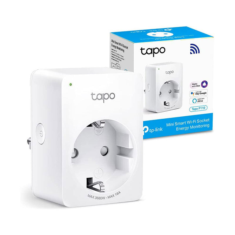 Tp-Link Tapo P110 Mini Smart Wi-Fi Socket, Energy Monitoring, Retail Box, 2 Year Limited Warranty
