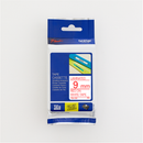 Brother 9Mm Red On White Laminated Tape