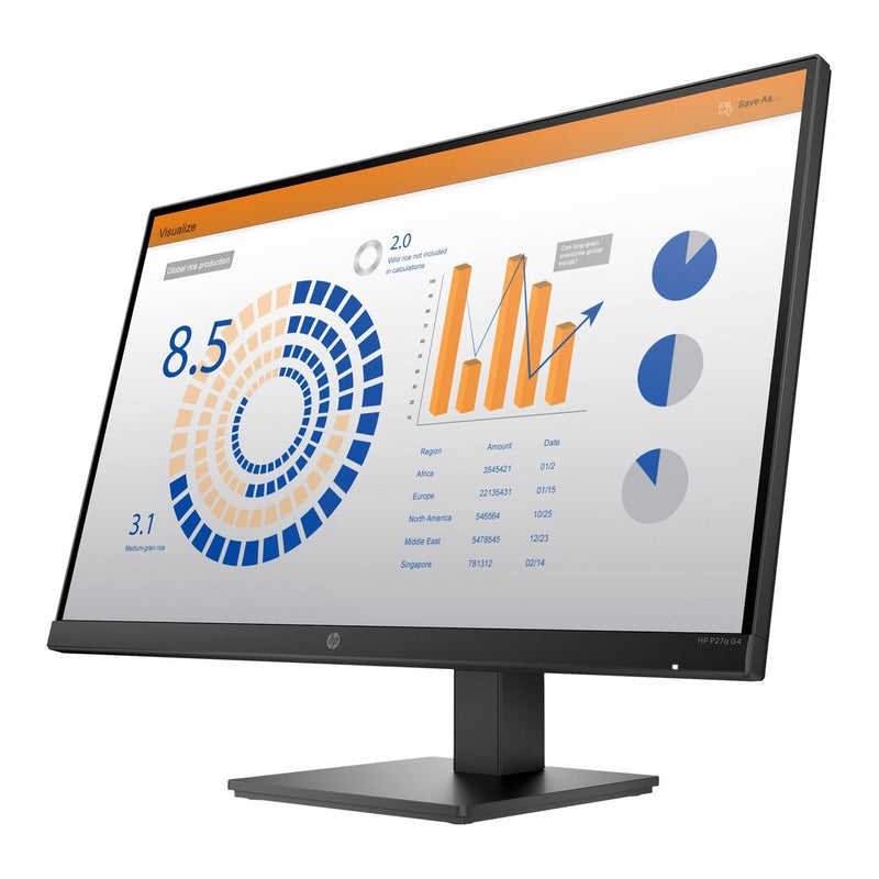 Hp Prodisplay -P27Q G4 Height Adjust Monitor 27" Ips 16:9 2560X1440 1 Hdmi 1.4 (With Hdcp Support) 1 Vga T 1.2 5Ms Uk English Localization 3-3-0 (Air)