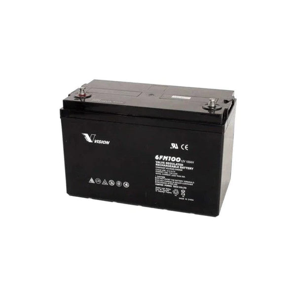 Vision 6Fm100Z-X Deep Cycle 100Ah 12V Agm Battery - Reliable And Maintenance-Free
