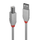 Lindy 0.5M Usb2.0 Type-A To Type-B Cable - Anthra Line, Grey (36681)