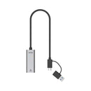 Unitek U1313C Hybrid Type-C Type-A To 2.5G Gigabit Ethernet Adapter