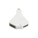 Mini Displayport Male To Vga And Hdmi Female Converter