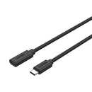 Unitek Usb3.1 4K 100W Pd 10Gbps Type-C Extension Cables (C14086Bk) - 1.5M
