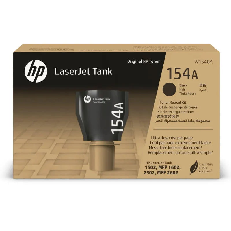 HP 154 A BLACK ORIGINAL LASERJET TANK TONER RELOAD KIT