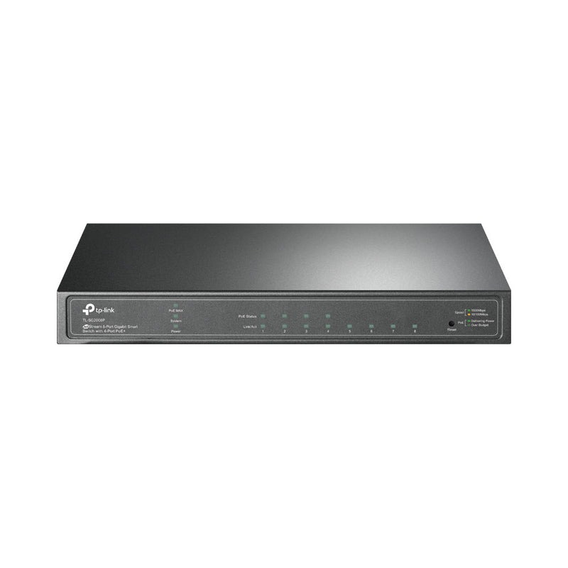 Tp-Link Jetstream Tl-Sg2008P 8-Port Gigabit Smart Switch With 4-Port Poe+