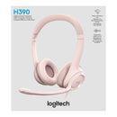 Logitech H390 USB Headset with Noise-Canceling Mic - Rose 1 year Limit warranty