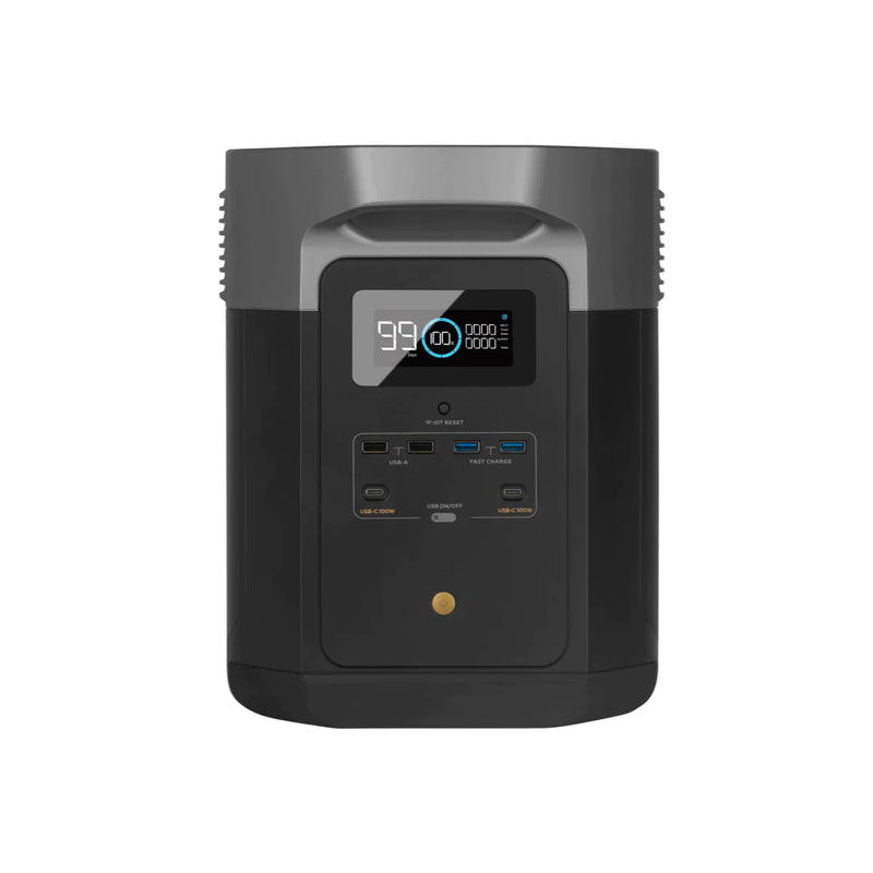 Ecoflow Delta Max 1600 Portable Power Station - 2000W Output - 1612Wh Battery - 800W Solar - International Socket