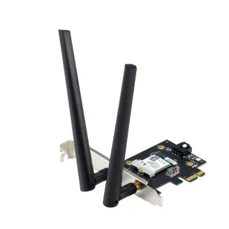 Asus Wifi 6E Pci-E Adapter With 2 External Antennas. Supporting 6Ghz Band; 160Mhz; Bluetooth 5.2; Wpa3 Network Security; Ofdma A