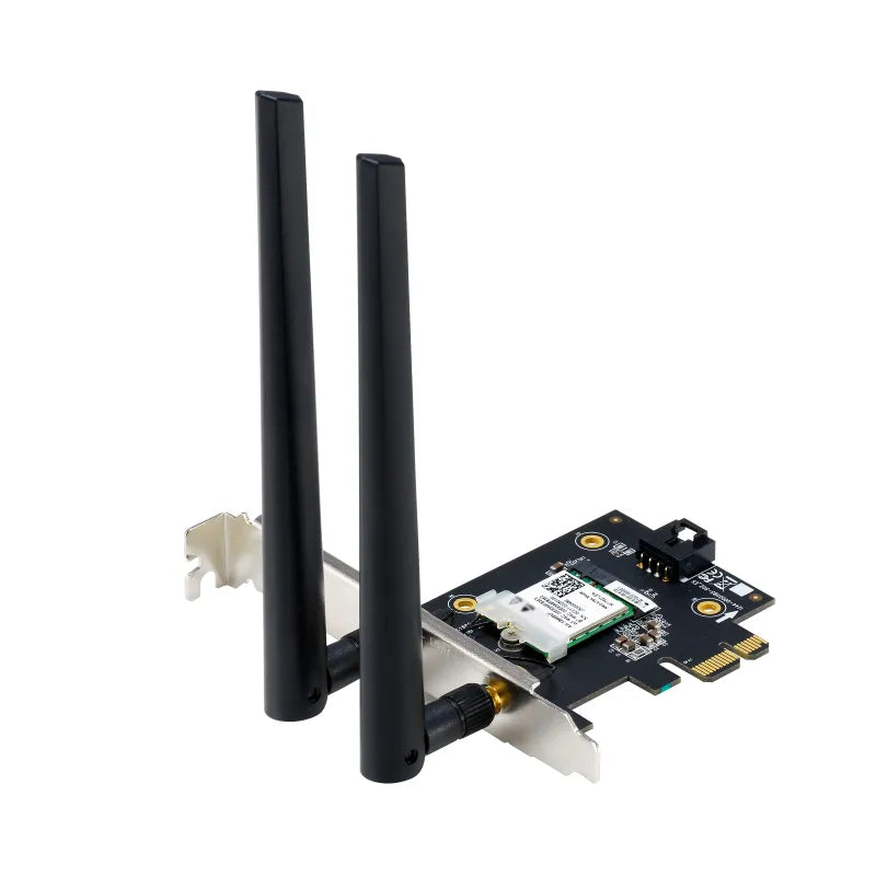 Asus Wifi 6E Pci-E Adapter With 2 External Antennas. Supporting 6Ghz Band; 160Mhz; Bluetooth 5.2; Wpa3 Network Security; Ofdma A