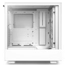 Nzxt H5Elite Mid-Tower Matte White | Tempered Glass Front Panel And Built-In Rgb Controller | Perforated Top Panel | Includes