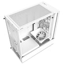 Nzxt H5Elite Mid-Tower Matte White | Tempered Glass Front Panel And Built-In Rgb Controller | Perforated Top Panel | Includes
