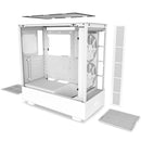 Nzxt H5Elite Mid-Tower Matte White | Tempered Glass Front Panel And Built-In Rgb Controller | Perforated Top Panel | Includes