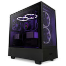 Nzxt H5 Mid-Tower Matte Black Tempered Glass Perforated Front And Top Panel Includes X2 F Series Quiet 120Mm Fans