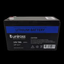 Uniross - 12.8V 7Ah, 89.6Wh Lithium Phosphate Battery