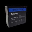 Uniross - 12.8V 20Ah, 256Wh Lithium Phosphate Battery