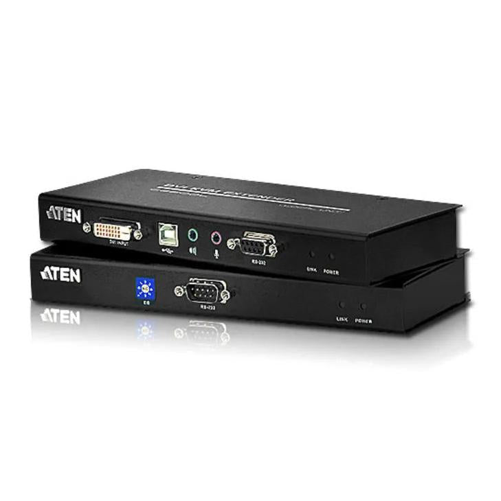 Aten Usb Dvi Dual Link Console Extender With Audio Serial Support Up To 60M - Taa Compliant Audio Cat 5 Kvm Extender