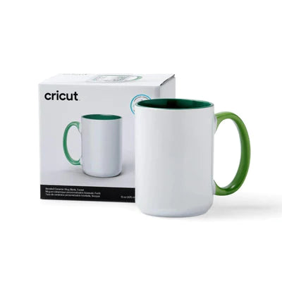 2009395 - Cricut 15Oz Bevel Ceramic Mug Blank - Forest