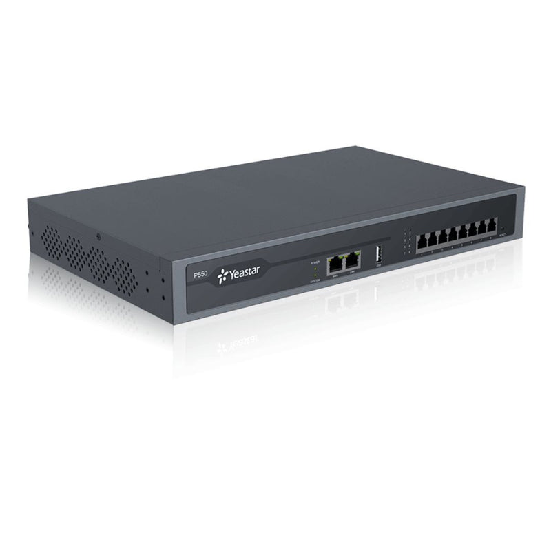 Yeastar P-Series Pbx - 50 Users, 25 Concurrent Calls, 8 Analog Ports