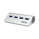 Unitek 4-Port Usb3.0 Aluminium Hub With 45 Degree Slant Surface