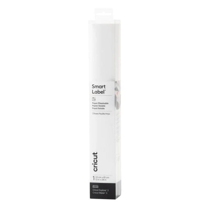 Cricut Smart Dissolvable Paper Labels White 13X24 Inch - 2010062