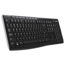 Logitech K270 Wireless Full Size Keyboard - Black