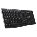 Logitech K270 Wireless Full Size Keyboard - Black